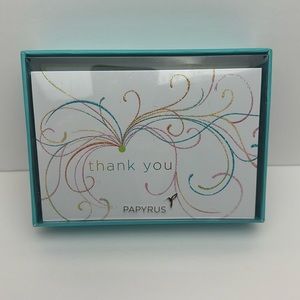 Papyrus Blank Thank you card